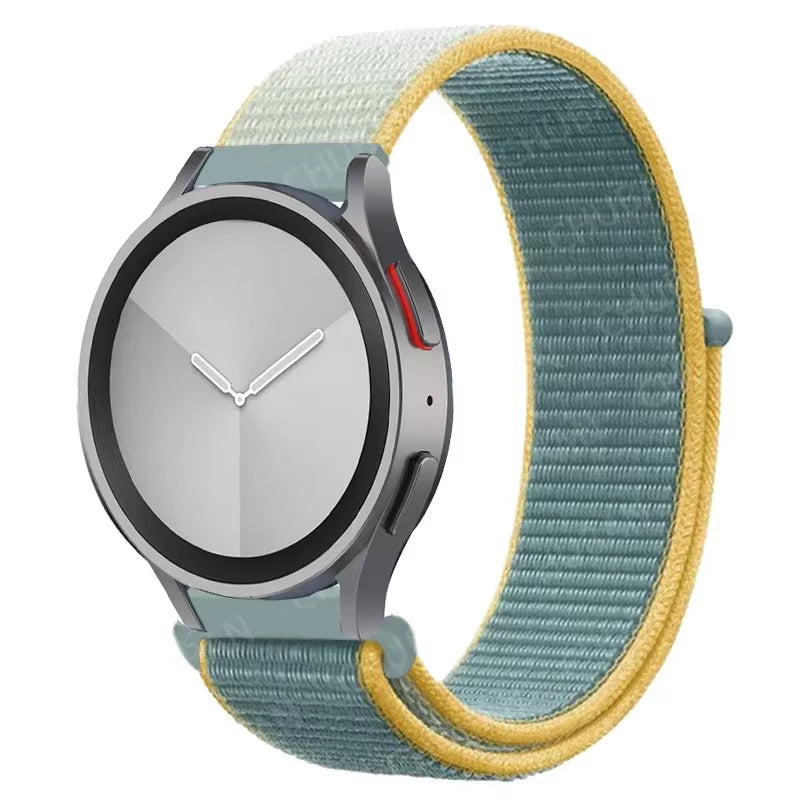 Nylon Loop Band for  Watch 7 FE 6/5/Pro/4/Classic/Active 2 40-44Mm 20Mm/22Mm Sport Bracelet Huawei Gt 2/E/3 Strap
