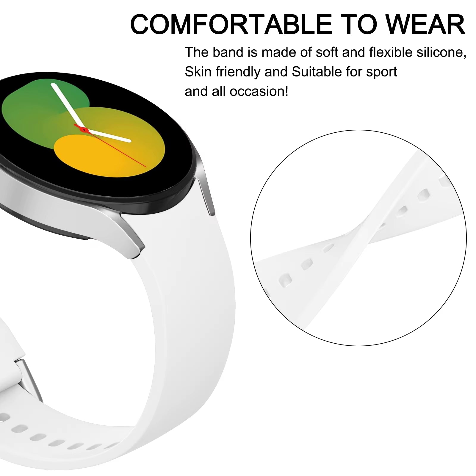 TPU Case+Silicone Strap for  Watch 4 5 6 7 40Mm 44Mm Band Screen Protective Cover Bumper for Galaxy Watch 4 5 6 7