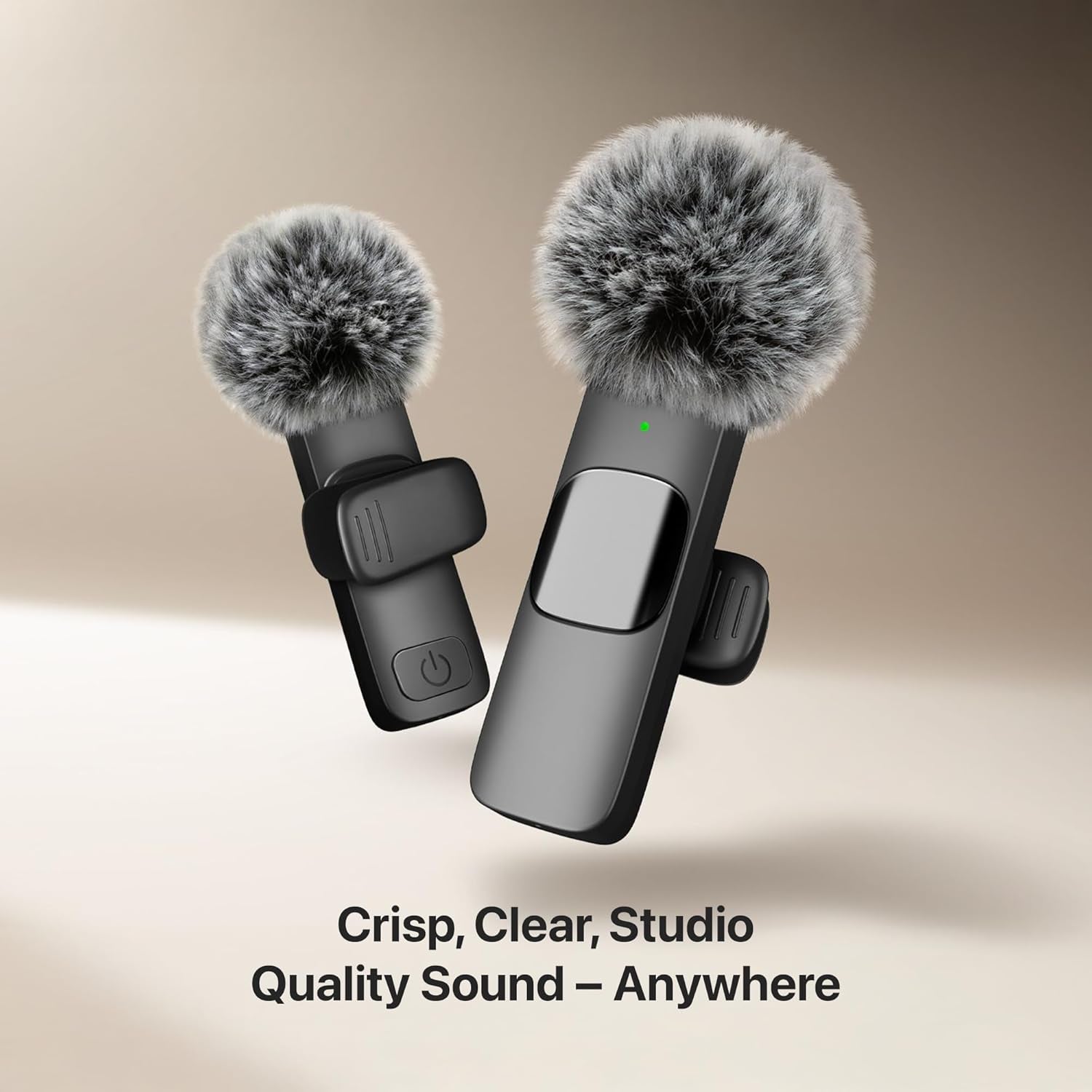 (Latest Model) - Professional Wireless Microphone for Iphone, Ipad, Android, Lavalier Microphone for Video Recording - Iphone Mic Crystal Clear Recording with USB-C for Content Creators