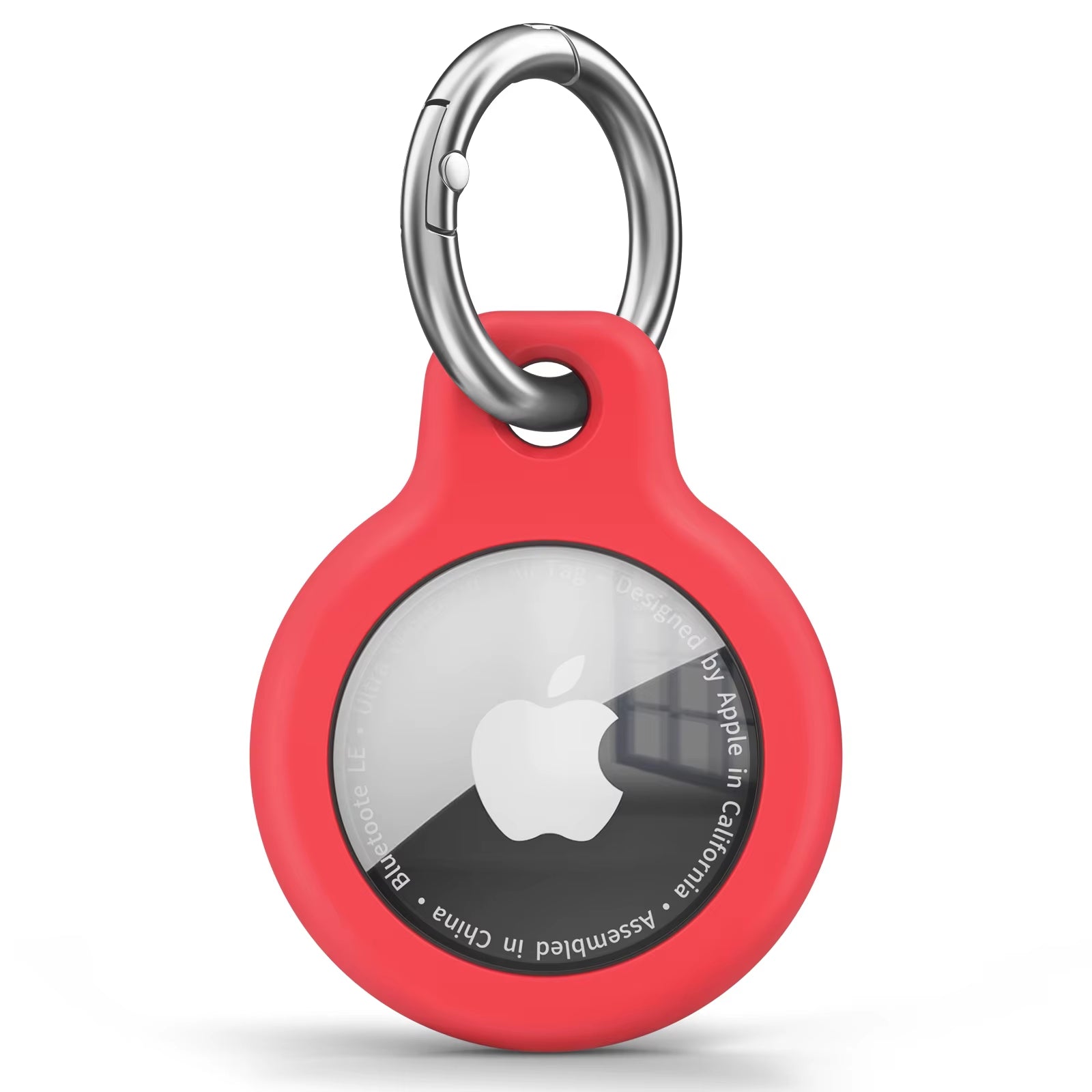 TPU Cover for Apple Air Tag Holder with Keychain Protective Shell Tracker Accessories Anti-Scratch Sleeve for Apple Air Tag Case