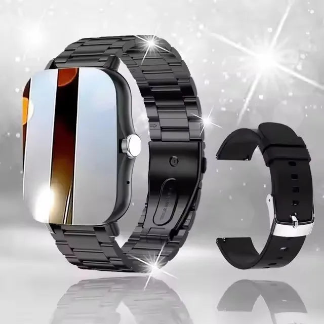 2025 Smart Watch 2.01‘’ Full Touch Amoled BT Call Sport Waterproof Watches Heart Rate Blood Pressure Smartwatch for Men Women