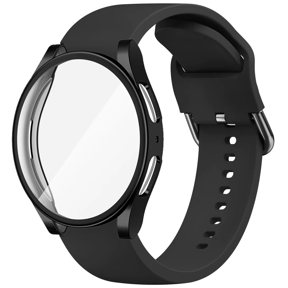 TPU Case+Silicone Strap for  Watch 4 5 6 7 40Mm 44Mm Band Screen Protective Cover Bumper for Galaxy Watch 4 5 6 7
