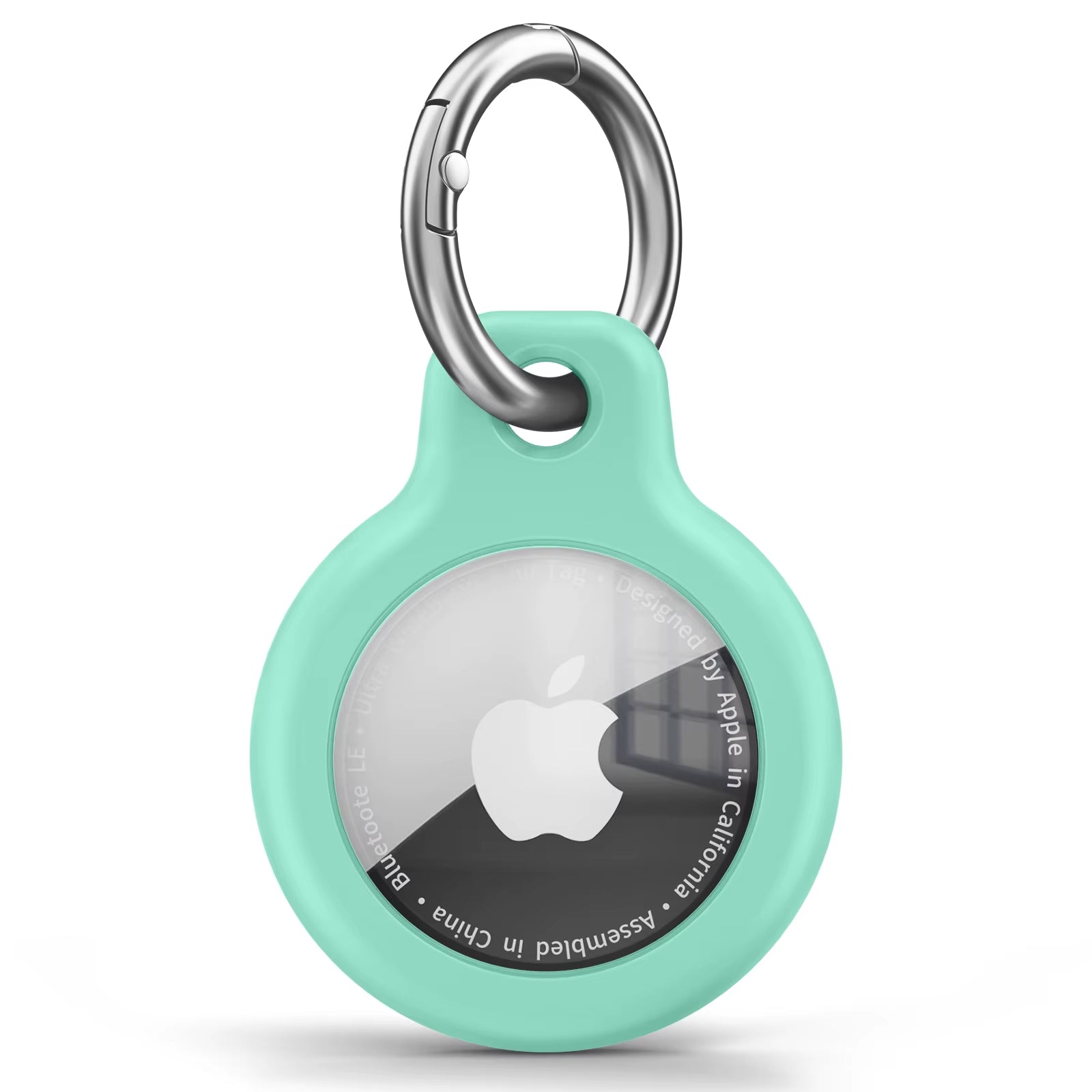 TPU Cover for Apple Air Tag Holder with Keychain Protective Shell Tracker Accessories Anti-Scratch Sleeve for Apple Air Tag Case