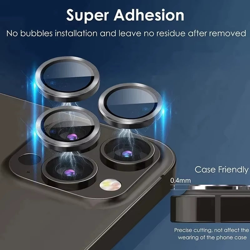 3Pcs Camera Lens Glass Protector for Iphone 11 12 13 14 15 16 Pro Max 12 13 Mini Protective Glass for Iphone 14 15 16 Plus