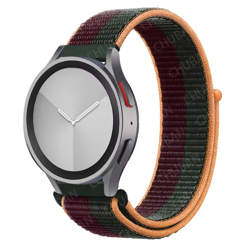 Nylon Loop Band for  Watch 7 FE 6/5/Pro/4/Classic/Active 2 40-44Mm 20Mm/22Mm Sport Bracelet Huawei Gt 2/E/3 Strap
