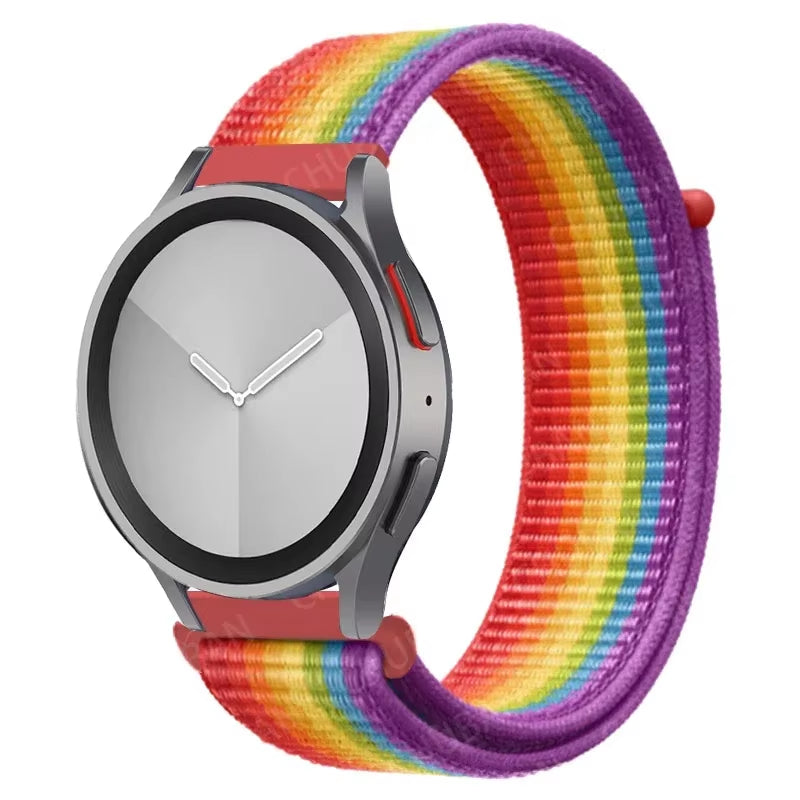 Nylon Loop Band for  Watch 7 FE 6/5/Pro/4/Classic/Active 2 40-44Mm 20Mm/22Mm Sport Bracelet Huawei Gt 2/E/3 Strap