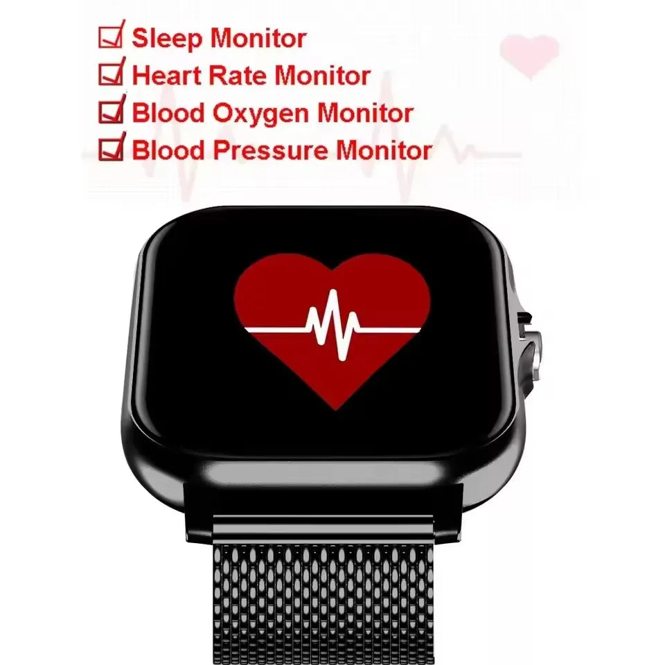 2025 Smart Watch 2.01‘’ Full Touch Amoled BT Call Sport Waterproof Watches Heart Rate Blood Pressure Smartwatch for Men Women