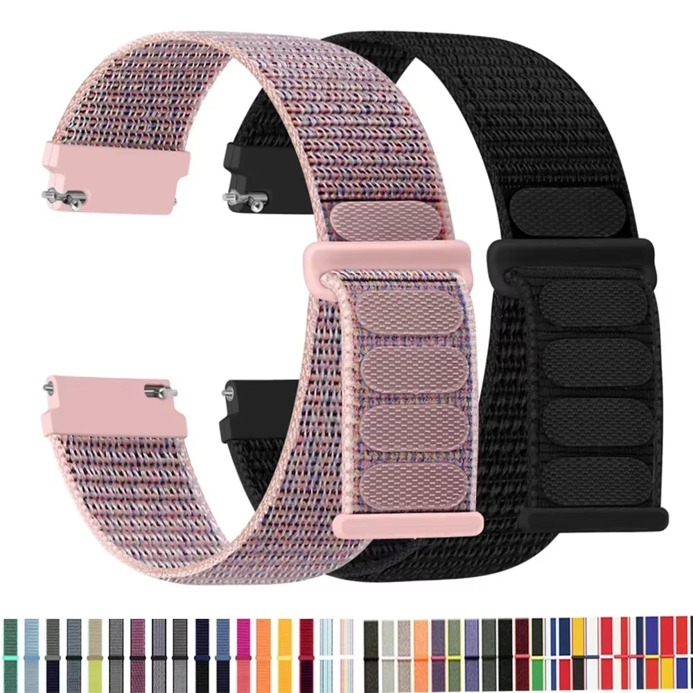 Nylon Loop Band for  Watch 7 FE 6/5/Pro/4/Classic/Active 2 40-44Mm 20Mm/22Mm Sport Bracelet Huawei Gt 2/E/3 Strap