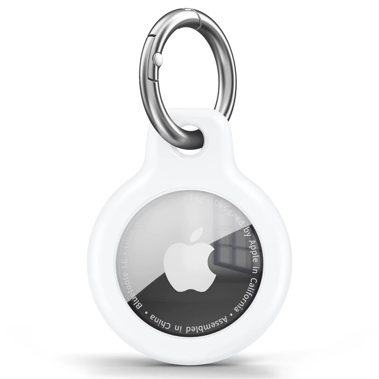 TPU Cover for Apple Air Tag Holder with Keychain Protective Shell Tracker Accessories Anti-Scratch Sleeve for Apple Air Tag Case