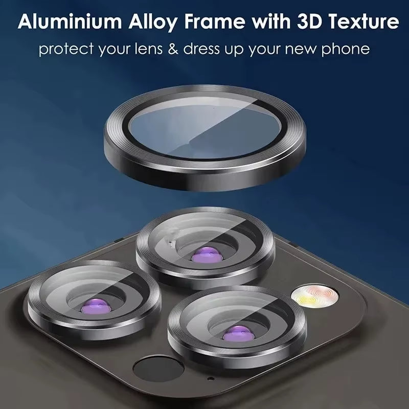 3Pcs Camera Lens Glass Protector for Iphone 11 12 13 14 15 16 Pro Max 12 13 Mini Protective Glass for Iphone 14 15 16 Plus